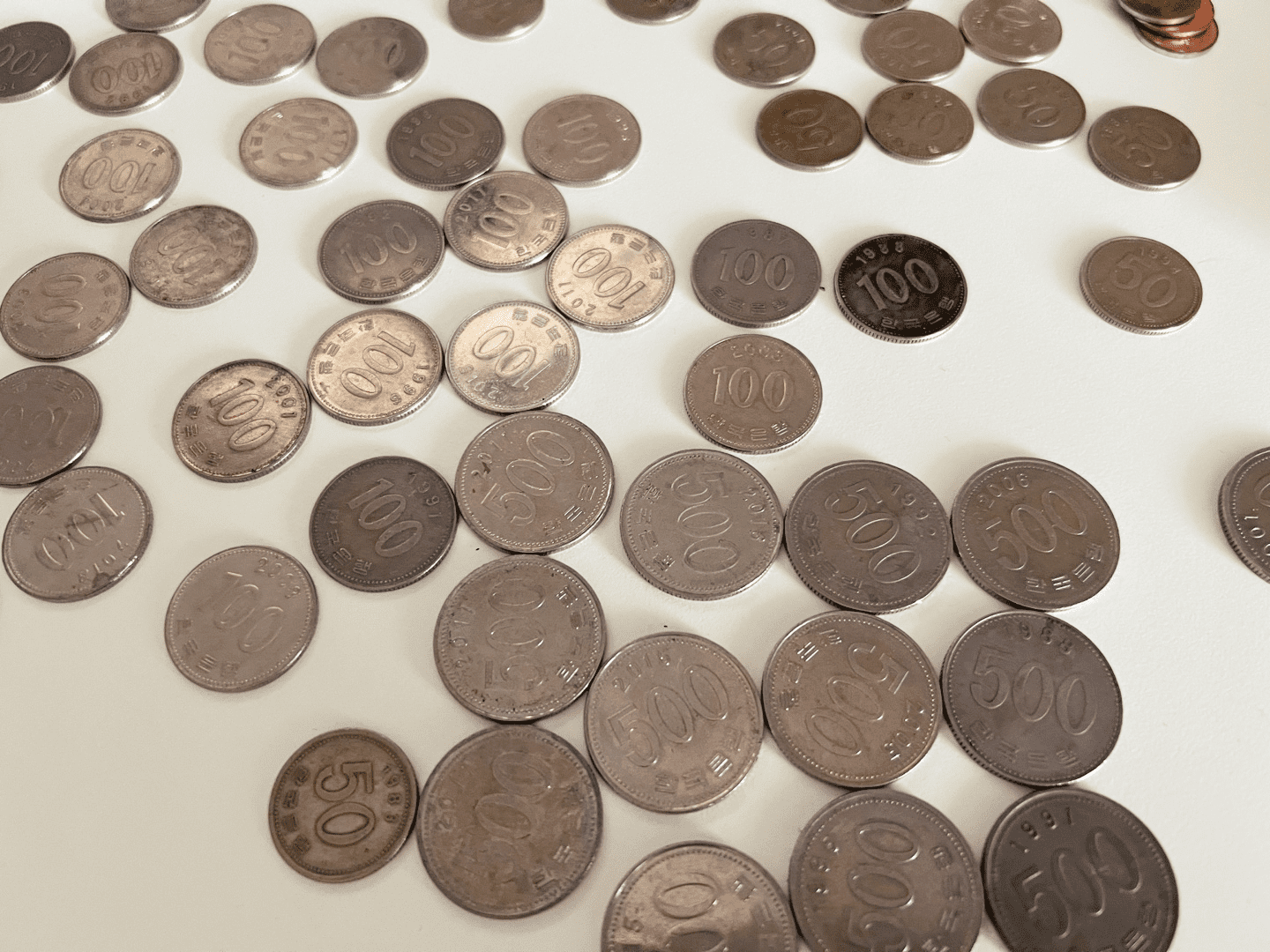 희귀년도-옛날동전들