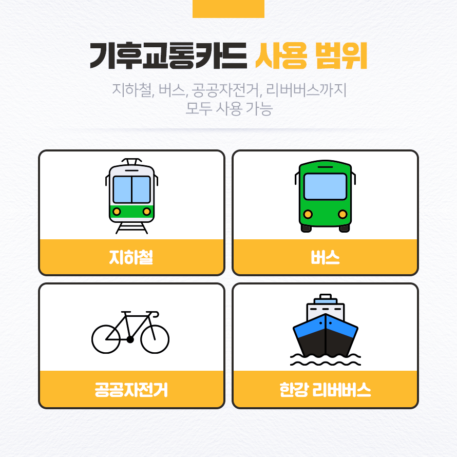 기후동행카드-사용범위